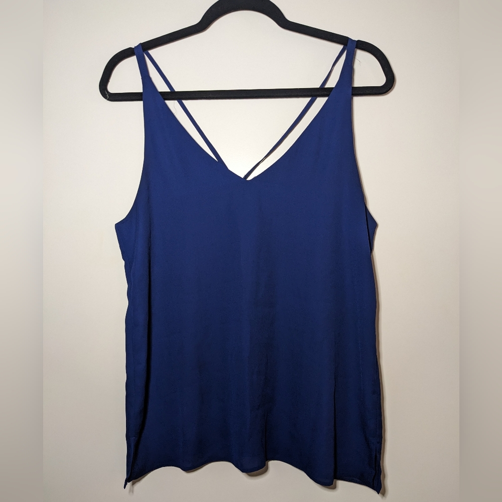 Topshop Navy blue Cami top size 8
